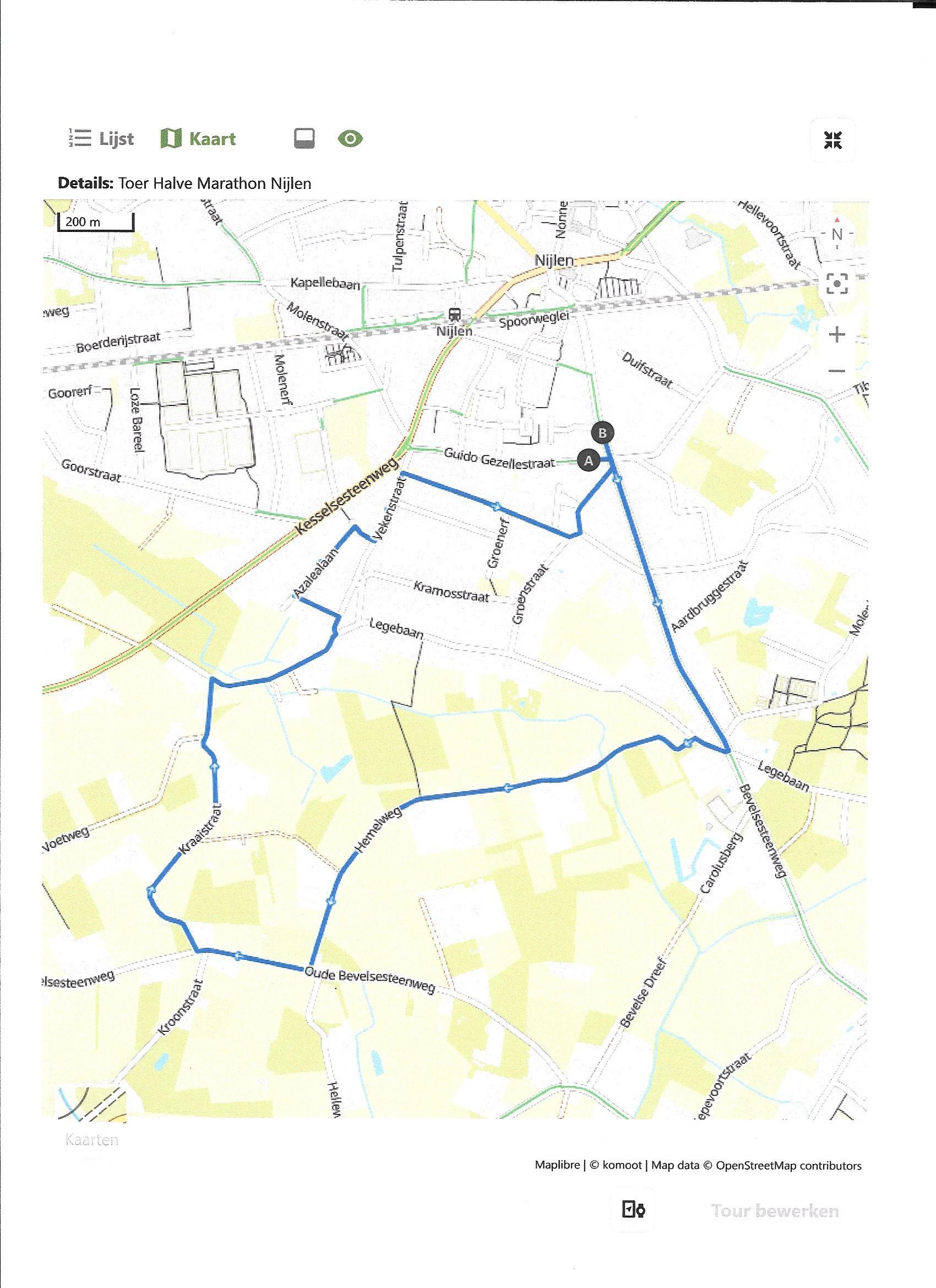 parcours halve marathon 1 juni 2025