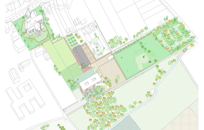 Nieuwe fase bouw nieuwe school Kessel, even geen parkeerplaatsen aan de Kerk