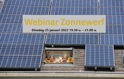 Webinar Zonnewerf: Want je eigen zonnepanelen zijn nog steeds een rendabele investering